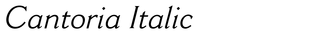Cantoria Italic